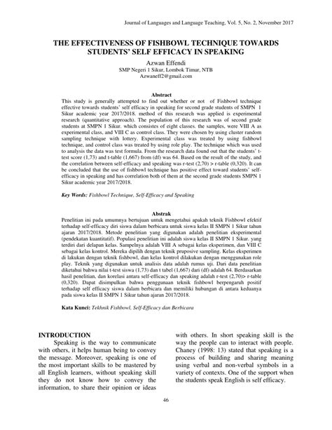 (PDF) THE EFFECTIVENESS OF FISHBOWL TECHNIQUE .
